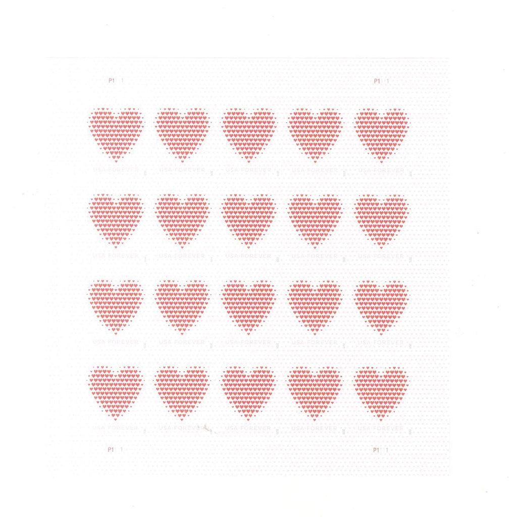 Made of Hearts Forever First Class Postage Stamps image 1