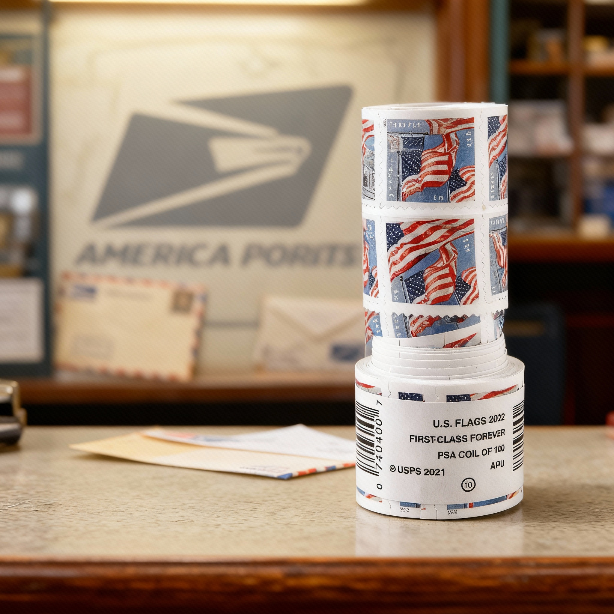 2022 US Flags Forever First Class Postage Stamps