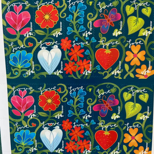 2011 US First-Class Forever Stamps – Garden of Love