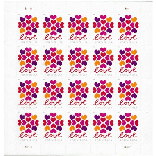 2019 Love Hearts Blossom Forever First Class Postage Stamps image 0