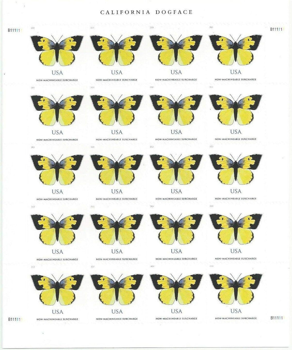 USPS California Dogface Butterfly Forever First Class Postage Stamps image 0