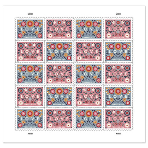 2022 Love Forever First Class Postage Stamps image 0