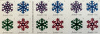 USPS Geometric Snowflakes Forever First Class Postage Stamps image 2