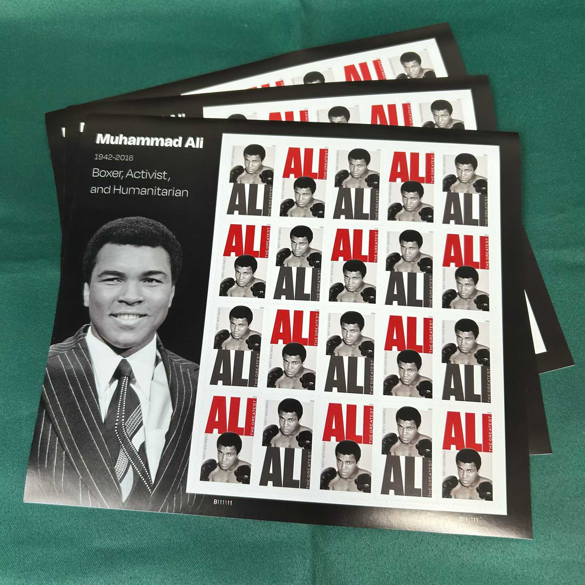 2026 Muhammad Ali  Forever Postage Stamps Book of 20