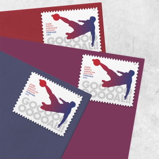 2026 USPS Forever Stamps North American Soccer Stamps | Official Product