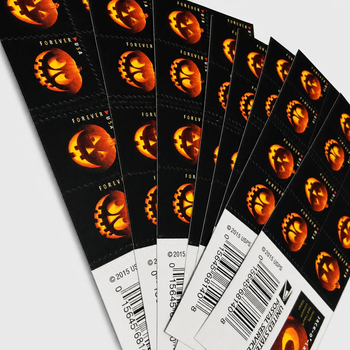 2016 USPS Halloween Forever Stamps – Jack-o’-Lanterns Booklet of 20